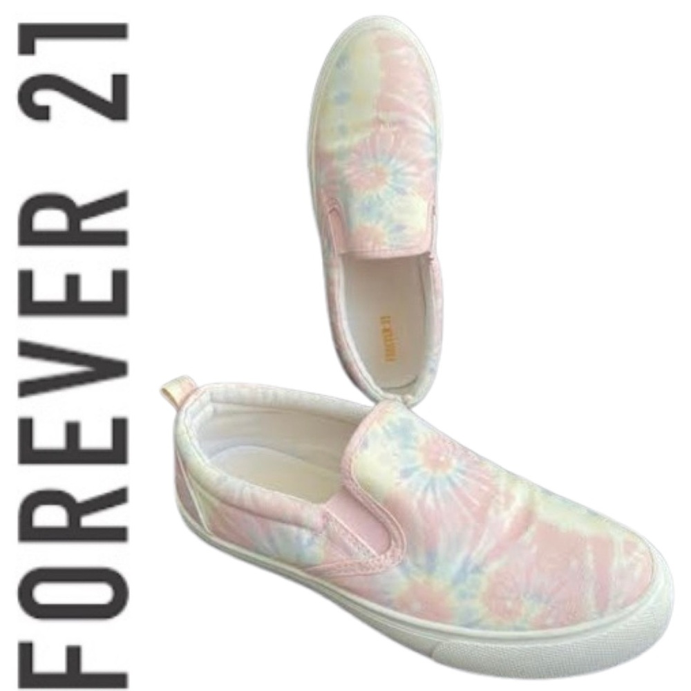Tie Dye Canvas Slip On Shoes Forever 21